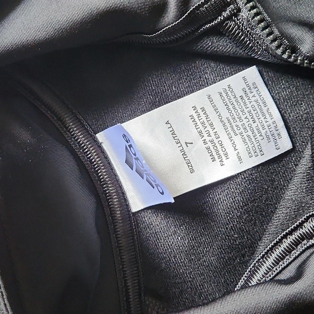 Adidas Black Tracksuit with Green Stripes - Picture 2 of 5